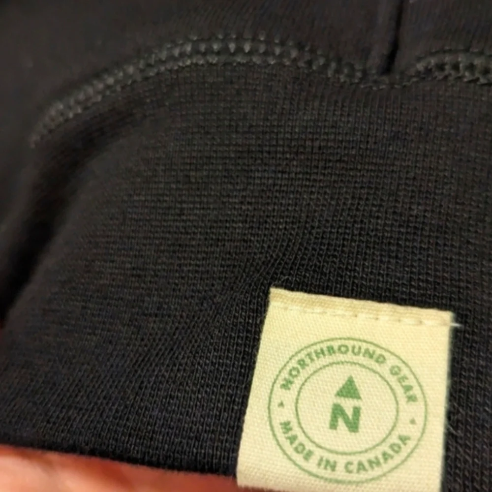 Northbound Gear eco organic cotton black hoodie - Picture 5 of 6